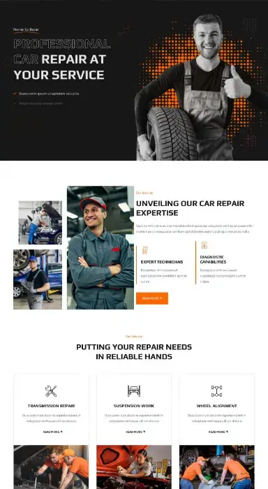 mechanic web design