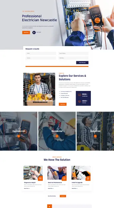 websites for newcastle electricians
